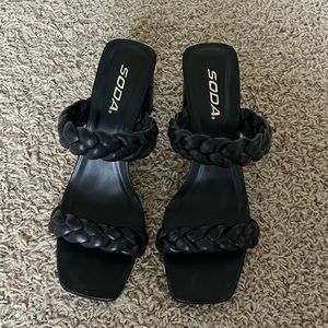 Soda Braided Heels